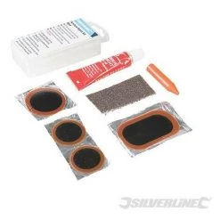 SILVERLINE Kit Pour Réparation Pneu Vélo, 8 Pcs, 8 Pcs