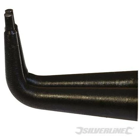 SILVERLINE Pince à Bec Courbé Pour Circlips Internes, 180 Mm, 180 Mm – Image 2