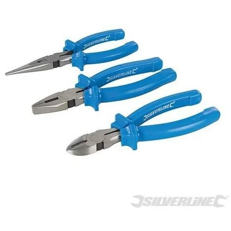 SILVERLINE Pinces, 3 Pcs, 160 Mm, 160 Mm