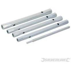 SILVERLINE Clés à Tube Pour Mitigeurs, 5 Pcs, 8/9, 9/11, 10/11 Et 12/13 Mm, 8-9. 9-11. 10-11 Et 12-13 Mm