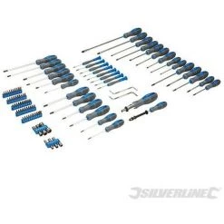 SILVERLINE Tournevis Et Accessoires, Coffret 100 Pcs, 100 Pcs