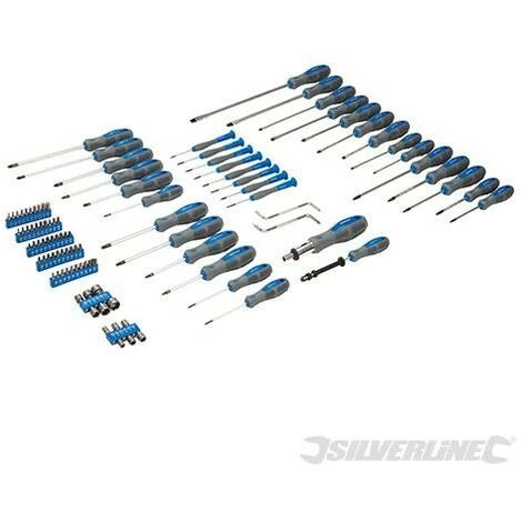 SILVERLINE Tournevis Et Accessoires, Coffret 100 Pcs, 100 Pcs
