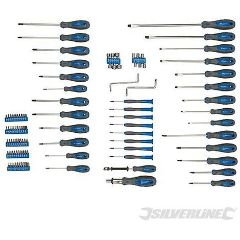 SILVERLINE Tournevis Et Accessoires, Coffret 100 Pcs, 100 Pcs – Image 2