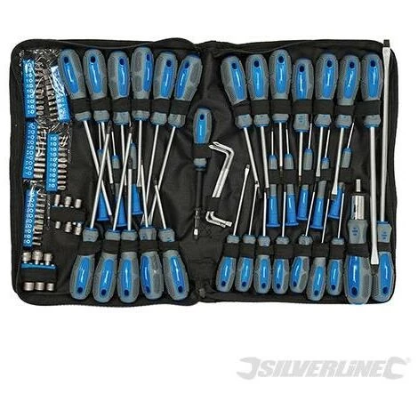 SILVERLINE Tournevis Et Accessoires, Coffret 100 Pcs, 100 Pcs – Image 3