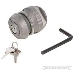 SILVERLINE Antivol De Tête D'attelage, Tête D'attelage ø 50 mm, Tête D'attelage Diamètre 50 Mm