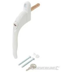 SILVERLINE Poignée De Fenêtre En Aluminium, Blanche, Blanc