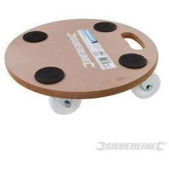 SILVERLINE Chariot Plateforme Circulaire, 250 Kg, 250 Kg