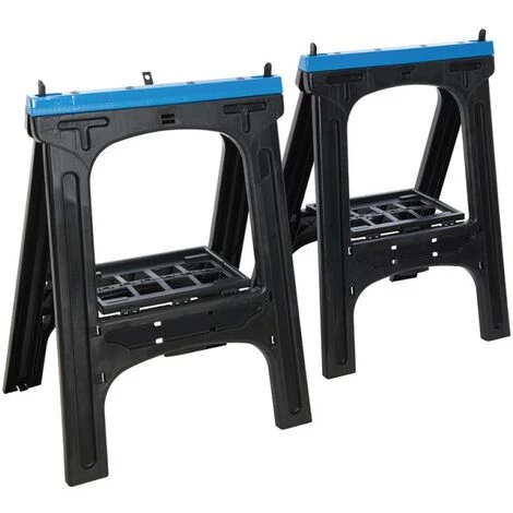 SILVERLINE Tréteaux, 2 Pcs - 200 Kg