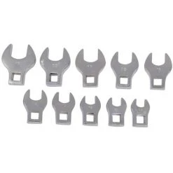 SILVERLINE Jeu De 10 Têtes De Clés à Fourche - 10 - 19 Mm