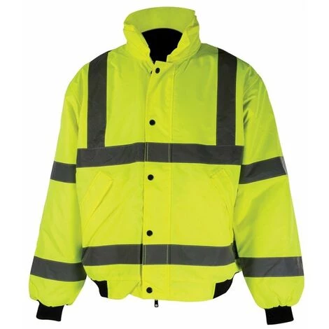 SILVERLINE Veste Bombardier Haute Visibilité Classe 3 - L 100-108 Cm (39-42'')