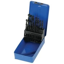 SILVERLINE Cassette De 19 Mèches Acier Rapide HSS - 1-10 Mm