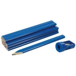 SILVERLINE Ensemble De Crayons De Menuisier Et Taille-crayon 13 Pcs - 13 Pcs