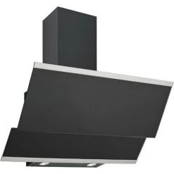 Hotte Décorative Inclinée 90cm 621m3/h Noir - H22190009 - Silverline - Noir