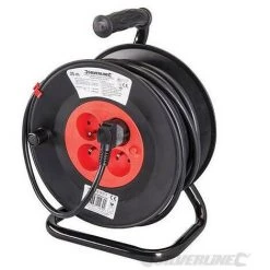 Silverline - Enrouleur-dévidoir 230 V à Prise Française Type E - 197525