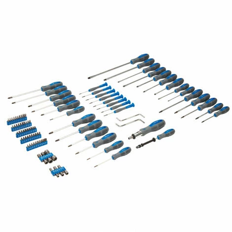 SILVERLINE Assortiment Tournevis Et Accessoires De Vissage Coffret De 100 Pieces – Image 2