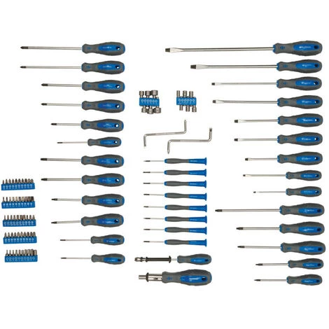 SILVERLINE Assortiment Tournevis Et Accessoires De Vissage Coffret De 100 Pieces – Image 3