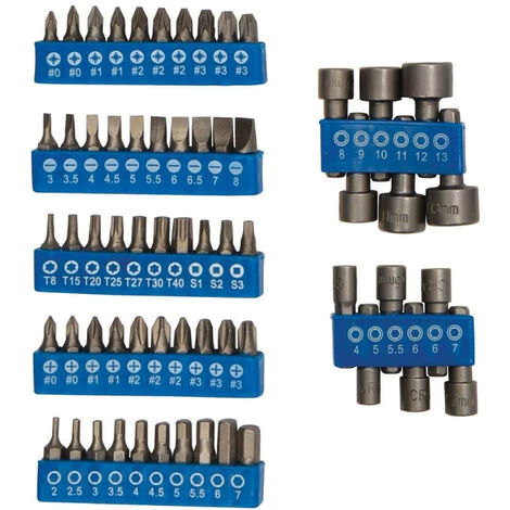 SILVERLINE Assortiment Tournevis Et Accessoires De Vissage Coffret De 100 Pieces – Image 4