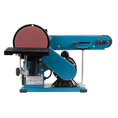 SILVERLINE Ponceuse Stationnaire A Bande De 100mm Et A Disque De 150mm - 350 W – Image 2