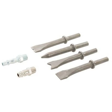 SILVERLINE Marteau Burineur Pneumatique Avec Raccord Euro Et 4 Burins – Image 2