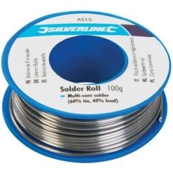SILVERLINE Bobine De Fil A Souder 100g Pour Electronique 60% Etain