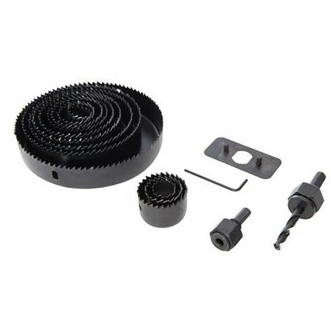 SILVERLINE Coffret De 12 Scies-cloches Pour Menuisiers Avec Accessoires – Image 2