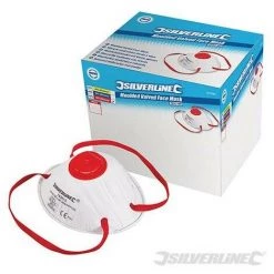 SILVERLINE Masques Respiratoires Moulés à Valve FFP3 NR, Présentoir 0 Pcs, FFP3 NR