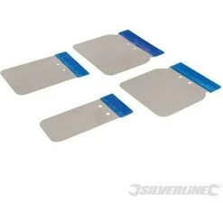 SILVERLINE Jeu De 4 Spatules De Carrossier Inox