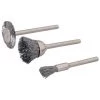 SILVERLINE Ensemble De Brosses Métalliques Pour Outil Rotatif 3 Pcs - 5, 15, 20 Mm De Diamètre