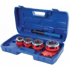 SILVERLINE Coffret De Filières De Plombier - BSPT 1/2, 3/4, 1 Et 1 1/4''