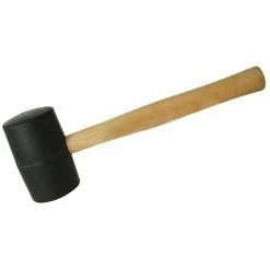 SILVERLINE Maillet Caoutchouc Noir - 24 Oz (680 G)