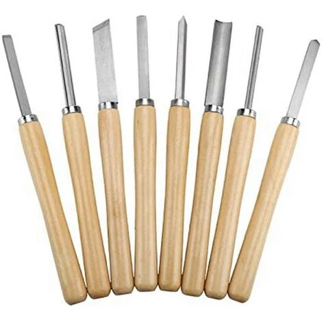 SILVERLINE Ciseaux A Bois Gouges Pour Tour Outils Tourneur Sur Bois