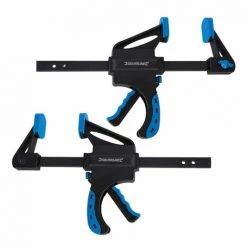 SILVERLINE Lot 2 Presses Rapides 150 Mm A Usage Intensif Serre Joints Ecarteurs