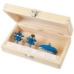 SILVERLINE Coffret De 3 Fraises Tct 1/2 Pour Portes A Panneaux