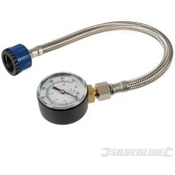 SILVERLINE Manometre Pour Conduites D'eau - Acier Inoxydable