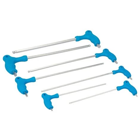 SILVERLINE Jeu De 7 Clés Mâles Longues - 2,5 - 10 Mm