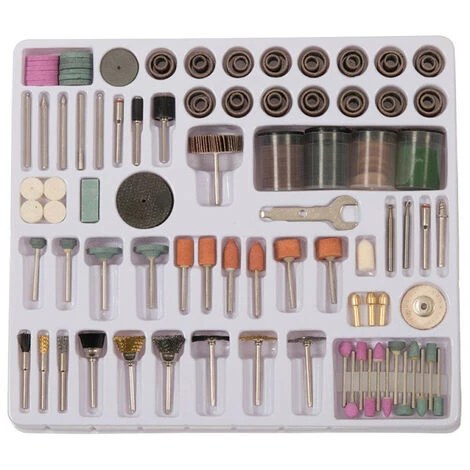 SILVERLINE Kit D'accessoires Pour Outils Rotatif Type Dremel Ou Proxxon Axe De ø 3.17 – Image 3