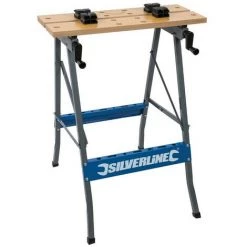 SILVERLINE Etabli De Menuisier De Chantier Portable Leger
