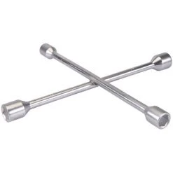 Silverline 380629 Clé En Croix - 17, 19, 21 Et 23 Mm