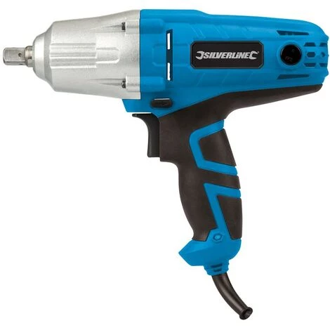 SILVERLINE CLE A CHOCS BOULONNEUSE 1/2 ELECTRIQUE FILAIRE 350 NM + 4 DOUILLES – Image 2