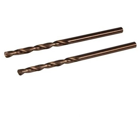 2 Forêts Métaux D.3 Mm En Acier Rapide HSS-Co (alliage Cobalt) - 427545 - Silverline