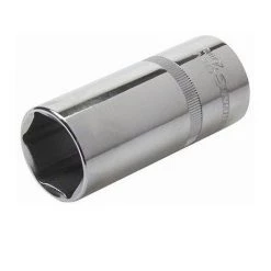 Douille Métrique Profonde 1/2" D. 12 Mm En Chrome-vanadium - 107241 - Silverline